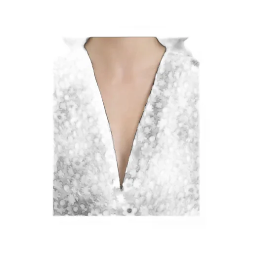 Black And White Short Satin Dress With Pop Fields Motif