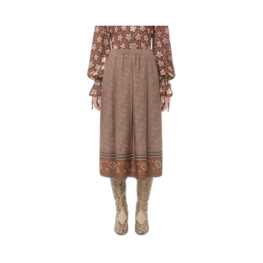 Valentino All-Over Patterned Knitted Skirt