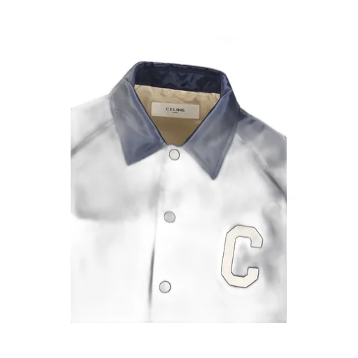 Celine Teddy Jacket In Satin Nylon