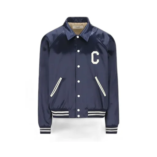 Celine Teddy Jacket In Satin Nylon