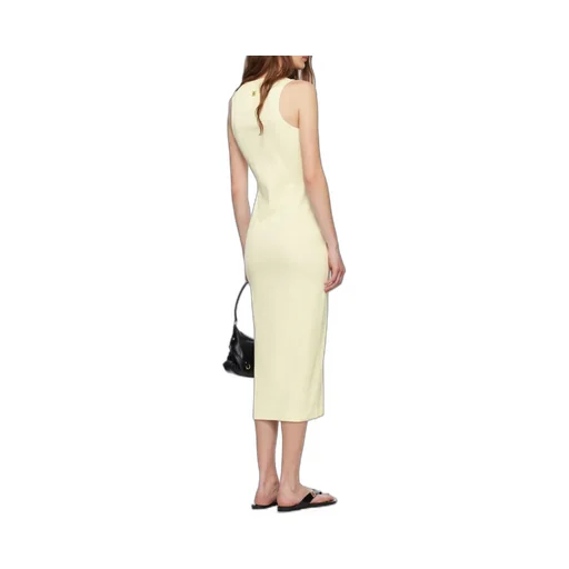 Givenchy Lace-Up Ribbed Midi Tank Dress