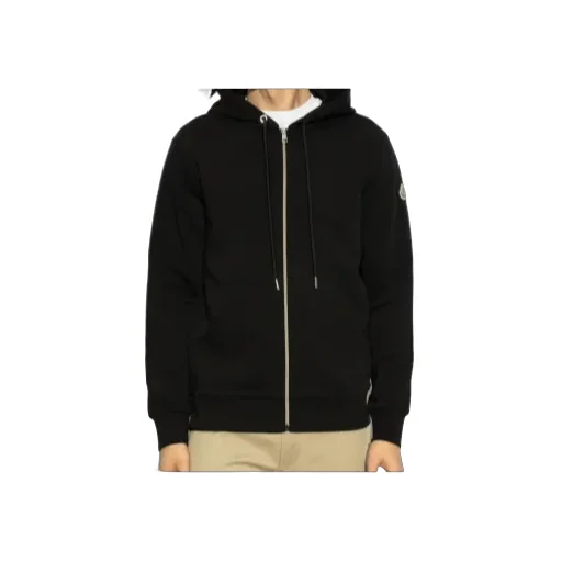 Moncler Zip-Up Hooded Cardigan