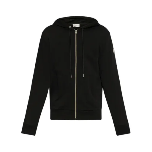 Moncler Zip-Up Hooded Cardigan