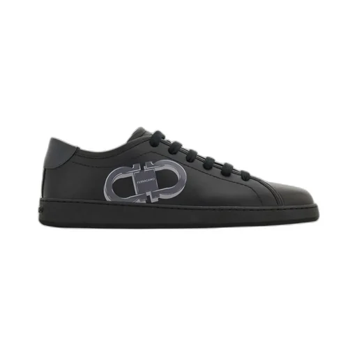 Ferragamo Double Gancini Lace-Up Sneakers