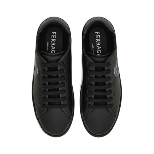 Ferragamo Double Gancini Lace-Up Sneakers