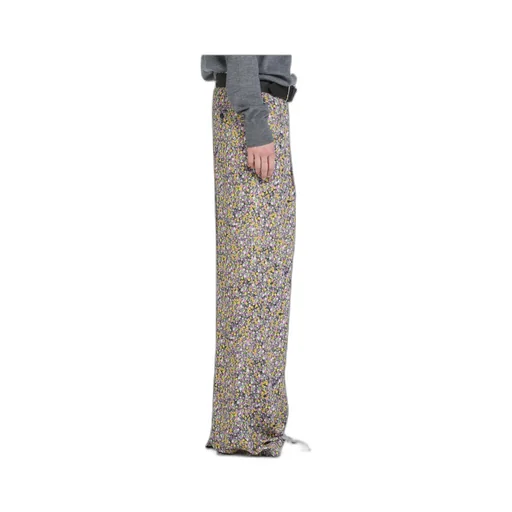 Floral-Print Straight-Leg Trousers
