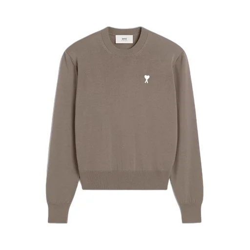 Ami Paris Logo-Embroidered Crewneck Jumper