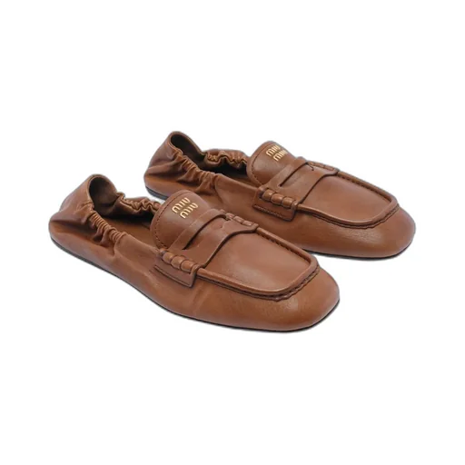 Miu Miu Square Toe Loafers