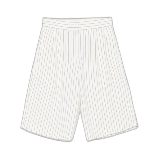 Loulou Studio Piera Striped Bermuda Shorts