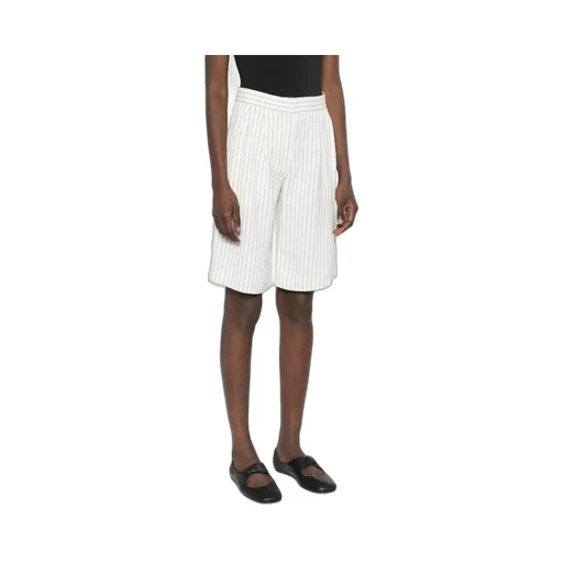 Loulou Studio Piera Striped Bermuda Shorts