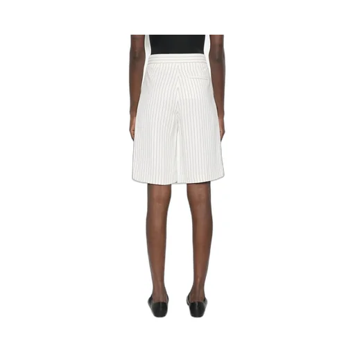 Loulou Studio Piera Striped Bermuda Shorts