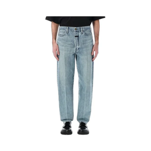 Fear Of God Straight-Leg Frayed-Edge Jeans