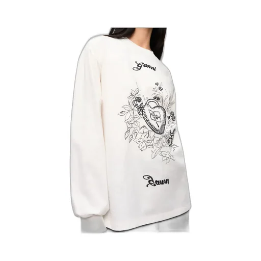 Ganni Re-Cut Heavy Long Sleeve T-Shirt