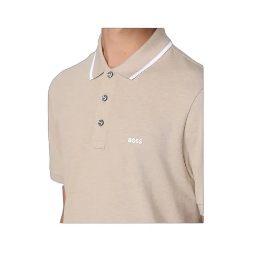 Boss Hugo Boss Logo Detailed Straight Hem Polo Shirt