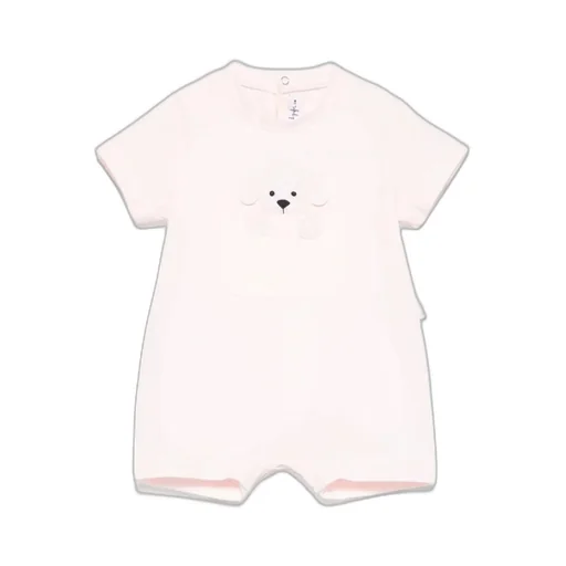 Il Gufo Puppy Printed Seersucker Romper