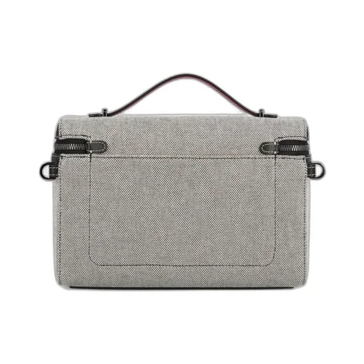 Christian Louboutin Logo Engraved Zip-Up Shoulder Bag