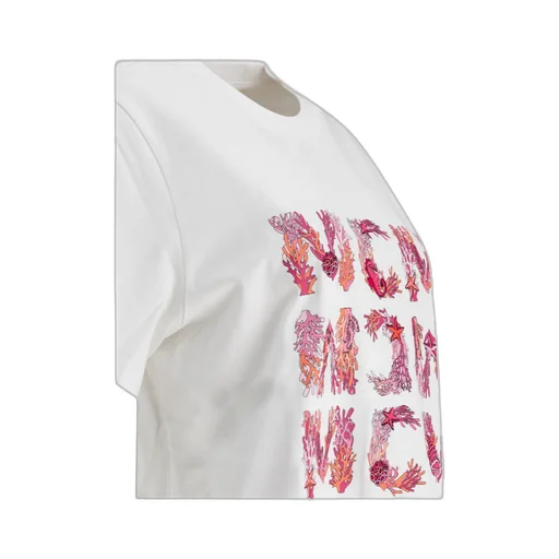 Mcm Logo Printed Crewneck T-Shirt