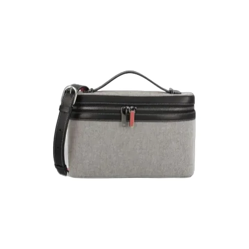 Christian Louboutin Logo Engraved Zip-Up Shoulder Bag