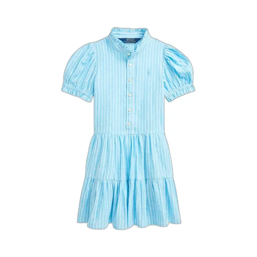 Polo Ralph Lauren Kids Polo Pony Motif Striped Dress