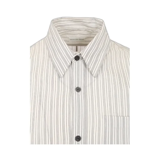 Dries Van Noten Striped Button-Up Shirt