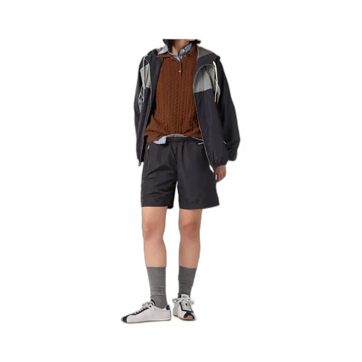 Miu Miu Logo-Patch Wide-Leg Bermuda Shorts