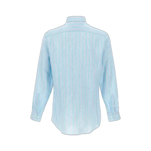 Etro Striped Curved Hem Shirt