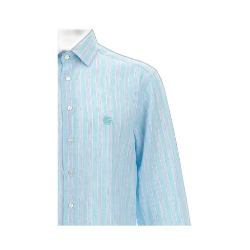 Etro Striped Curved Hem Shirt