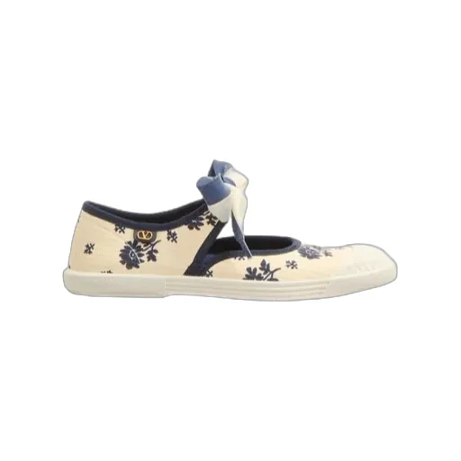 Valentino Bay By Bay Round-Toe Ballerina Sneakers