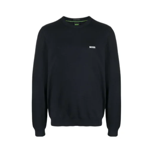 Logo-Patch Round-Neck Jumper