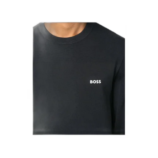 Logo-Patch Round-Neck Jumper