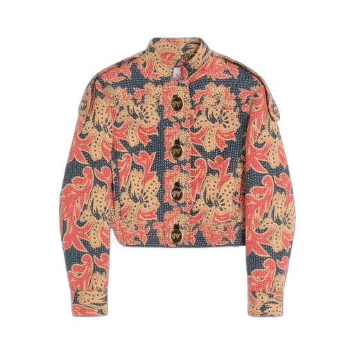 Valentino All-Over Patterned Button-Up Jacket