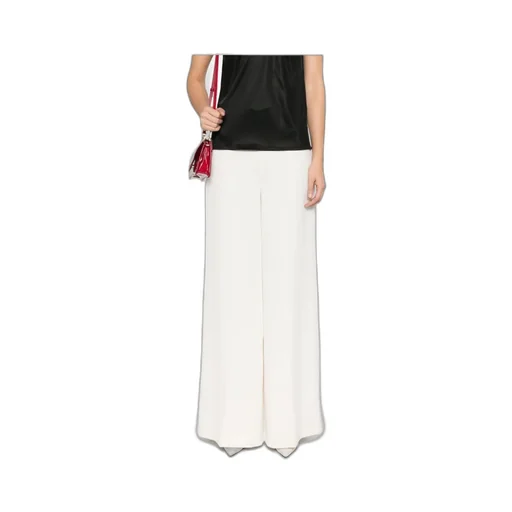 Twinset Pants With Logo Pendant And Side Zip