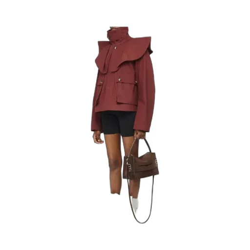 Ruffle-Detailing Jacket
