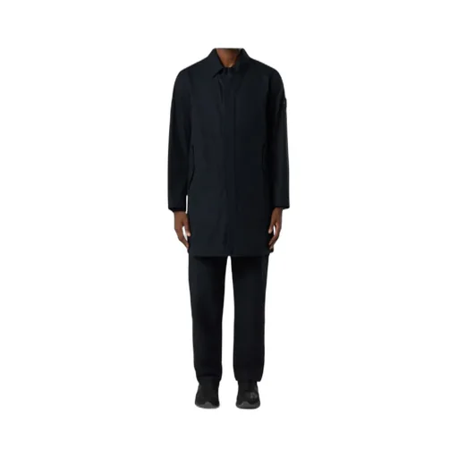 Stone Island Logo Patch Trench Coat