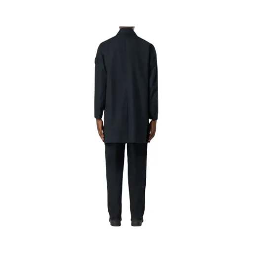 Stone Island Logo Patch Trench Coat