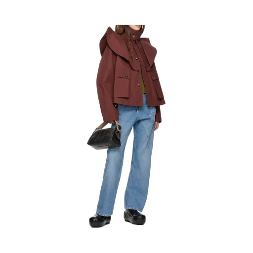 Ruffle-Detailing Jacket