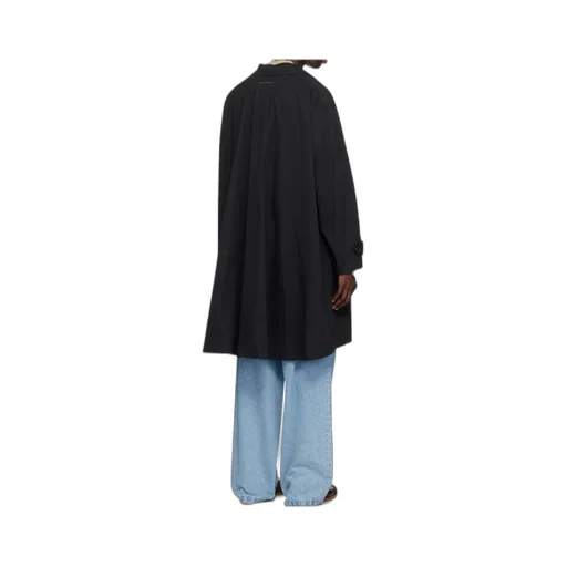 Black Twill Trench Coat