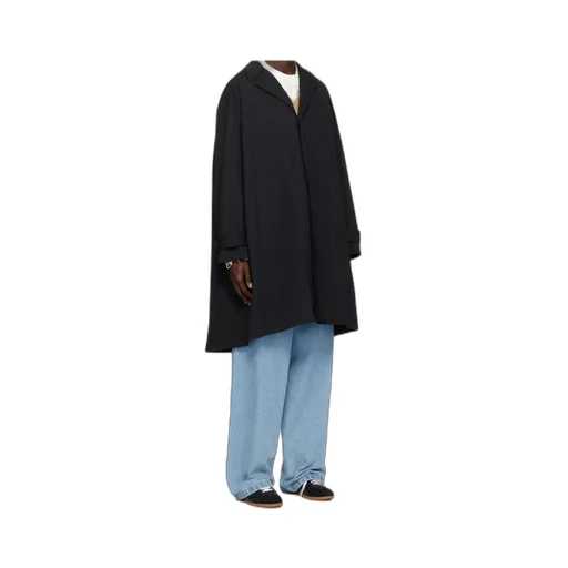 Black Twill Trench Coat