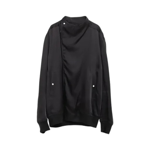 Rick Owens Ribbed Cuff Drop-Shoulder Jacket