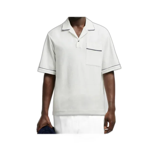 Moncler Toweling Short-Sleeve Shirt