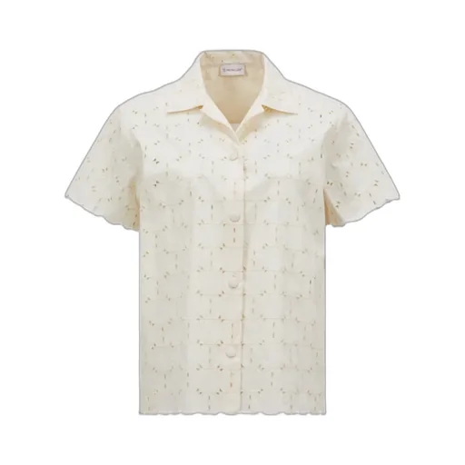 Moncler Broderie Anglaise Short Sleeve Shirt