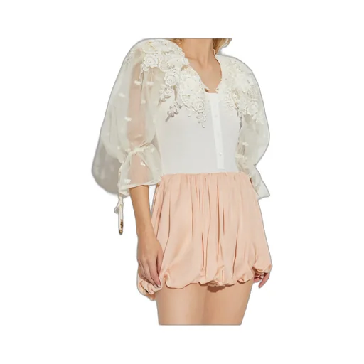 Chloé Puff-Sleeved Bodysuit