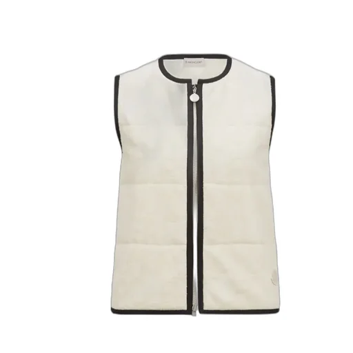 Moncler Terry Cloth Logo Jacquard Padded Gilet