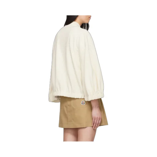 2-In-1 Bouclé Zip-Up Cardigan