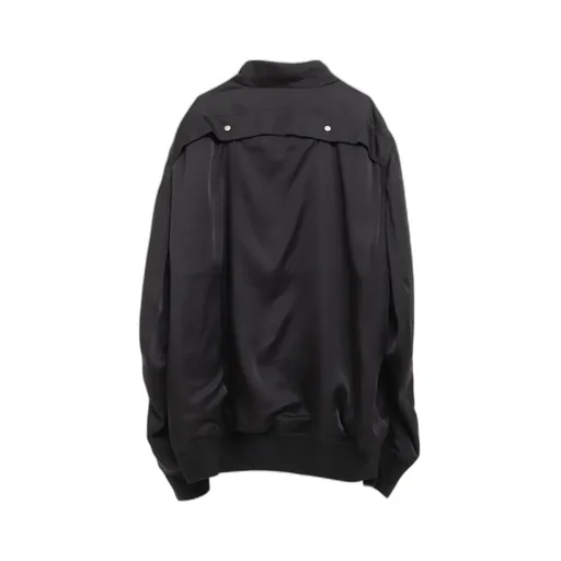 Rick Owens Ribbed Cuff Drop-Shoulder Jacket