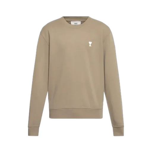 Ami Paris Ami De Coeur Logo-Embroidered Crewneck Sweatshirt