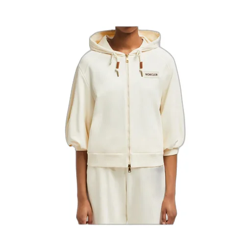 Moncler Logo Patch Zip-Up Sweater
