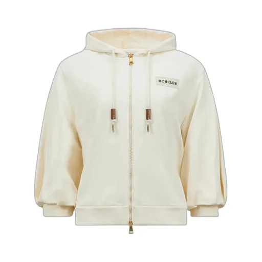 Moncler Logo Patch Zip-Up Sweater