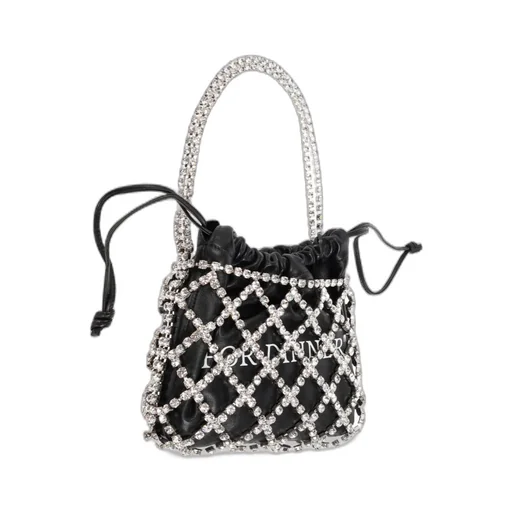 Off-White Embellished Drawstring Tote Bag