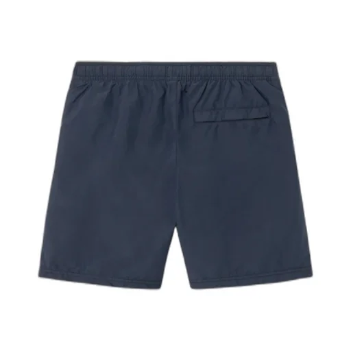 Stone Island Logo Patch Mid-Length Swim Trunks